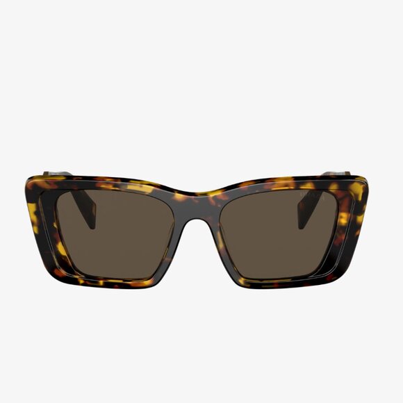 NEW PRADA SUNGLASSES, CAT EYE HAVANA BROWN WOMEN EYEWEAR PRADA